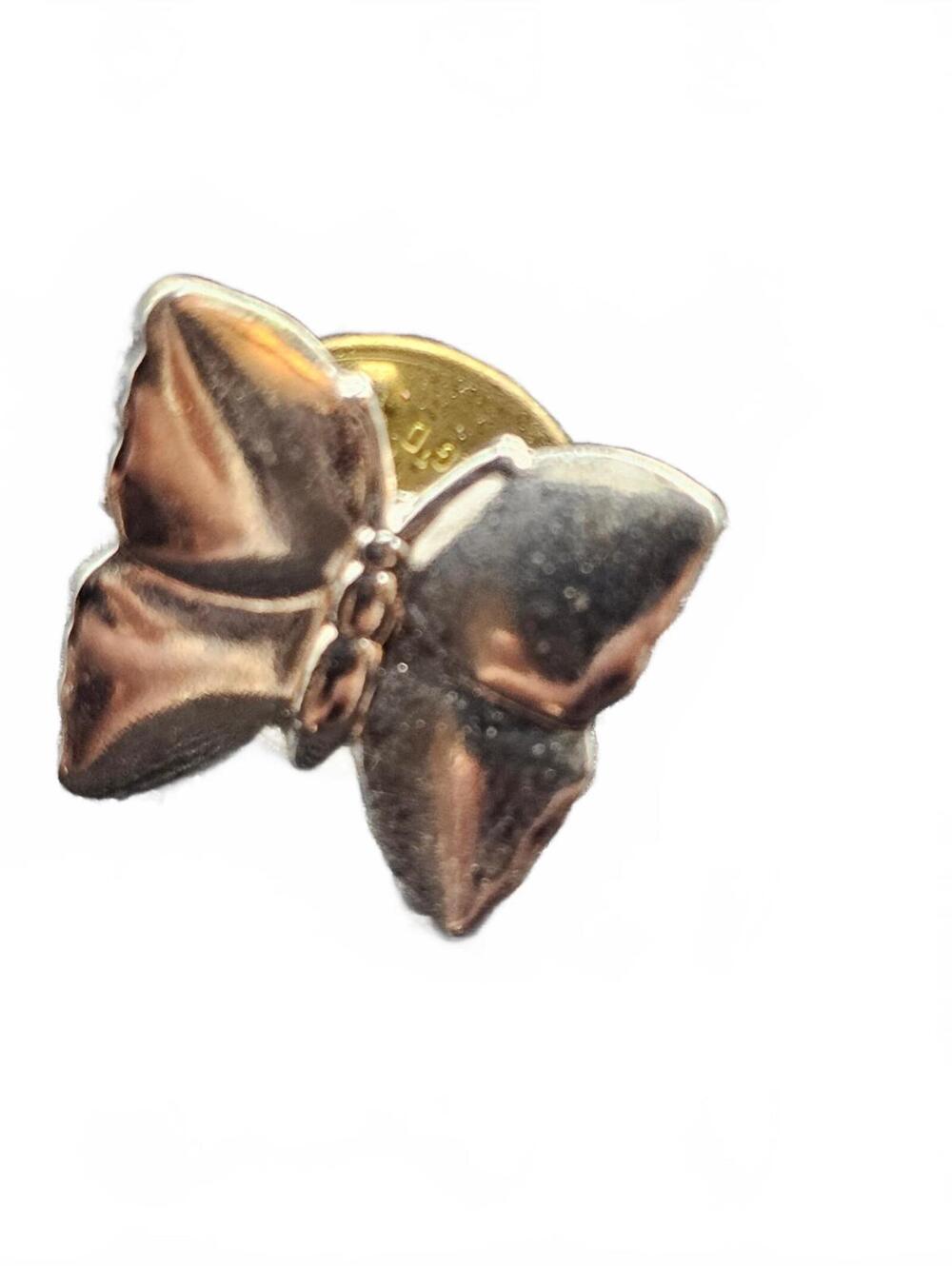 Gold Tone Butterfly Lapel Pin